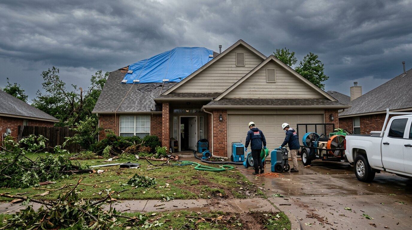 Storm Damage Restoration in Oklahoma City, OK | Statewide Restoration